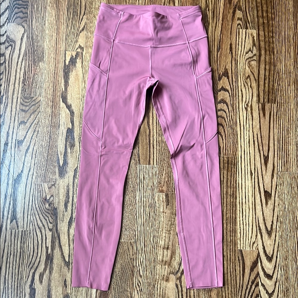 🩷 High-Rise Lululemon Rose Pink Active Leggings With Pockets